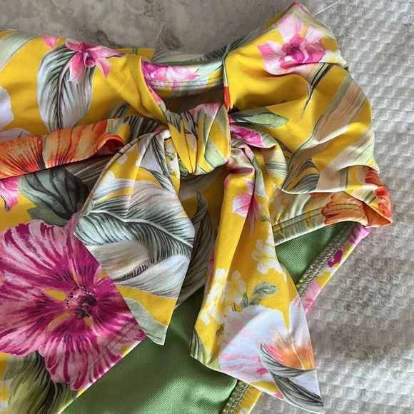 Bleu Rod Beattie Paradiso Bandeau Tankini High-Waist Draped Side-Tie Bottom - Picture 10 of 14